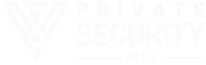 Private Security Plus logo in white